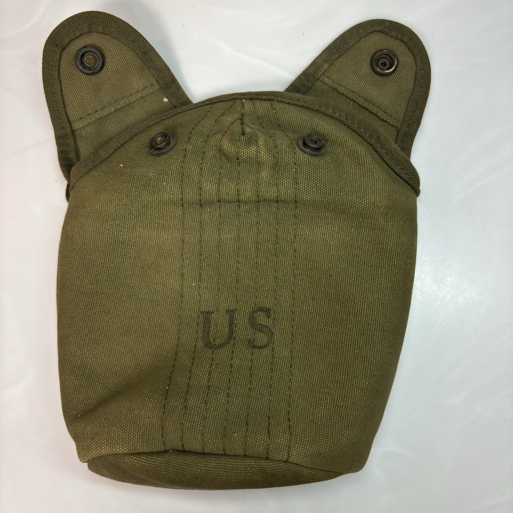 Vietnam War Era US Military M1956 Canteen Cover Green Canvas 8465-577-4926